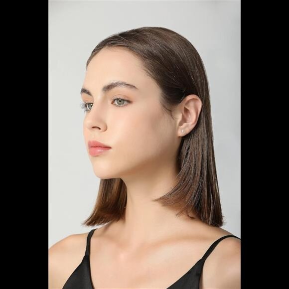 8Pairs Tiny Flat Back Earrings for Women14K Gold Plated Surgical Stainless Steel - Picture 7 of 8